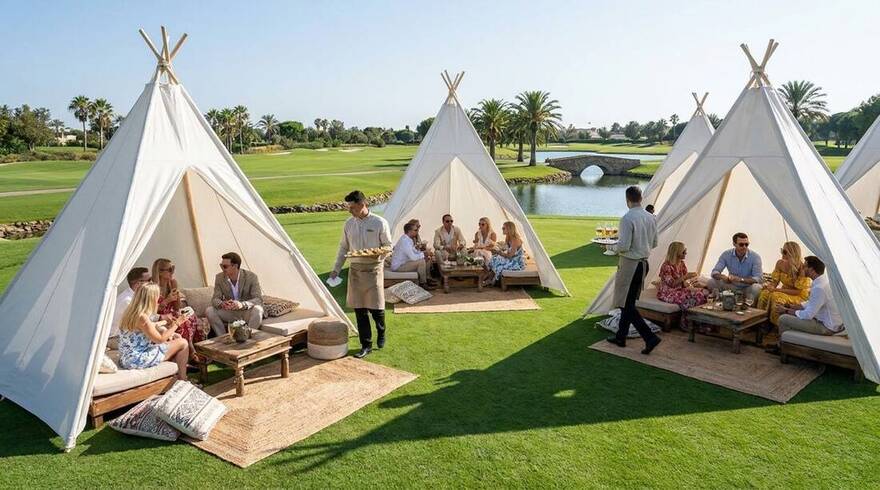 Teepee camp offsite